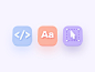 Specify : Icons icon ui design illustration color colors icons set icons 3d