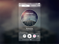 Music radio player UI