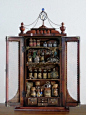 Now, this, is a Spice Cabinet, or a reellee fine magician’s one. Apothecary Cabinet, Curio Cabinets, Cupboards, Cabinet Doors, Cabinet Of Curiosities, Witch Aesthetic, Wicca, My New Room, Alchemy