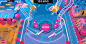 OUIGO LET'S PLAY : NIkopicto designed the 3d assets of this pc and smartphone interactive pinball game made by Merci Michel and Rosapark for ouigo.