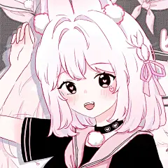 cr.小红书@粉蓝科技_211116_可爱 女生 插画 头像