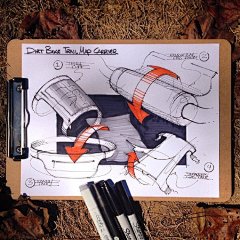 一支中性笔两支马克笔几张复印纸，工业设计产品手绘。其实也没那么难 ​​​​