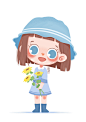 清新风格小女孩_念月月月ya__插画师作品_涂鸦王国gracg.com