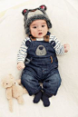 Newborn Clothing - Baby Clothes and Infantwear - Next Bear Denim Dungarees - EziBuy Australia