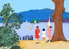 1 0 0 张 小 众 插 画 ，看 盛 夏 ！ : 1 0 0 张 小 众 插 画 ，看 盛 夏 ！,手绘,插画,温柔,插画师,画风,宫崎骏