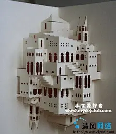 开合式立体纸雕贺卡设计作品欣赏-手工爱好者