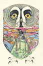 Daniel Mackie   Art Deco and Ukiyo e Influenced Animal Illustration inspiration