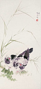 张书旗(1900-1957)，原名世忠，字书旗，号南京晓庄、七炉居。室名小松山庄。浙江浦江人。曾任南京中央大学教授，抗战期间去美国创办画院，讲学作画，后定居旧金山。勤于写生，工于设色，尤善用粉，在染色的仿古宣纸上，用白粉蘸色点染，计白当黑，手法巧妙娴熟，极见生动，画风浓丽秀雅，别具一格，与徐悲鸿、柳子谷三人被称为画坛的"金陵三杰"。其作品曾被美国总统收藏。其取法于任伯年，作花鸟喜用白粉调和色墨，画面典雅明丽，颇具现代感。又得高剑父与吕凤子亲授，形成色、粉与笔墨兼施的清新流丽画风而独标一