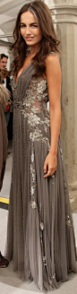 Grey gown / Alberta Ferretti