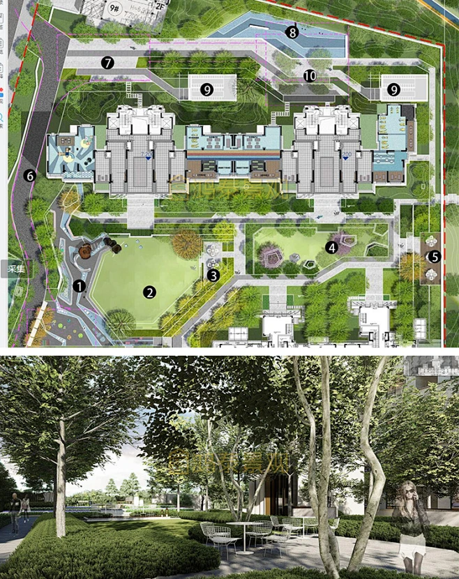 2020现代新中式大区示范区景观方案文本地产居住小区景观设计文本-淘宝网-花瓣网