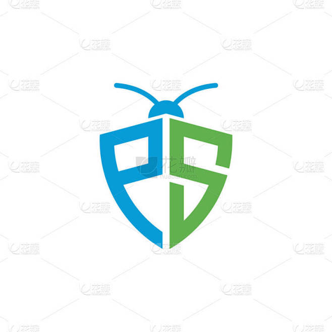 信件PS防治虫鼠标志