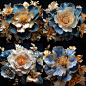 youchuanghudong123_A_blue_and_gold_flower_with_petals_that_have_be429a5b-ccae-4027-ad34-bd285d9f0826.png (2048×2048)