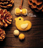 原创手工羊毛毡可爱黄小鸭毛衣项链
