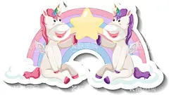 卡通独角兽    - 源文件下载【酷图网】卡通独角兽,卡通动物,卡通,动物,动物插画,手绘动物,插画,手绘,手机壳图案,包包图案,封面图案,T恤印花,