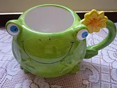 【图】Picr 1 imports Freddy the frog 可爱 手绘 青蛙 马克杯水杯奶杯 - 美丽说