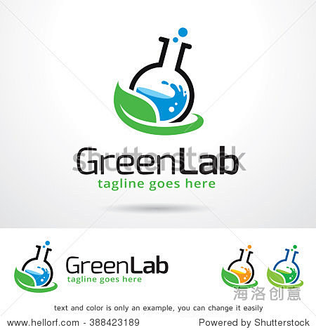 Green Lab Logo Templ...