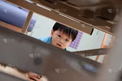 男孩,可爱的,健康保健,药,泰国,床,小的,儿童,住宅内部