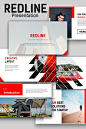Redline Creative Keynote Template #Keynote #Creative #Redline #Template