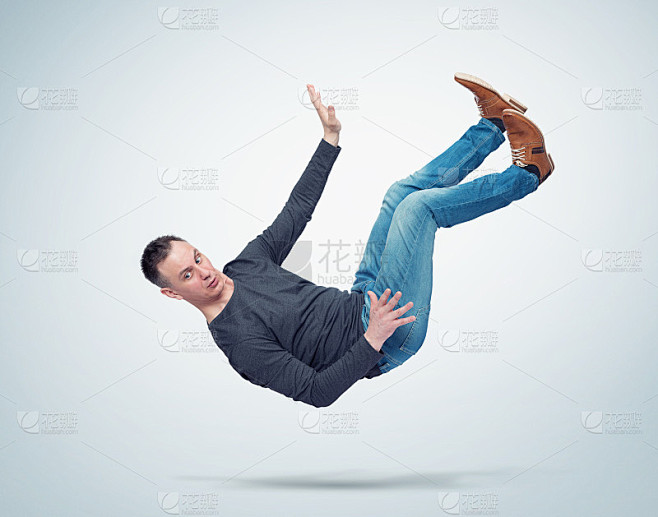 情况，这个人正在坠落。事故的概念