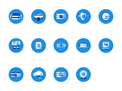 Web hosting Icons
