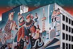 城市印象插画-哈尔滨-古田路9号-品牌创意/版权保护平台