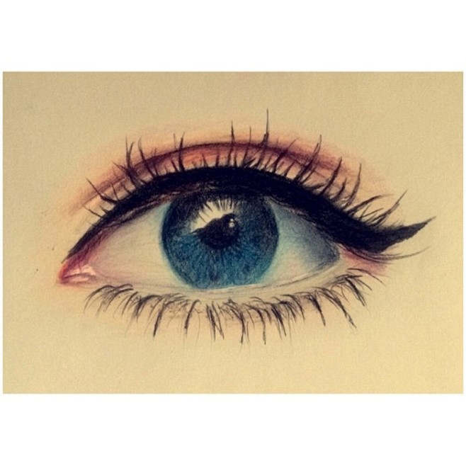 绘画 铅笔  手绘 眼睛 素描 人物 美