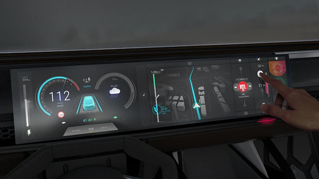 Line Cockpit Concept-花瓣网