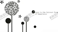 蒲公英 【酷图网】壁纸,雕刻素材,矢量图,硅藻泥用图,图案,蒲公英