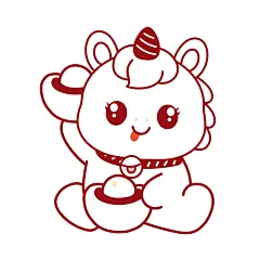 马宝宝表情包卡通插画线稿72-49