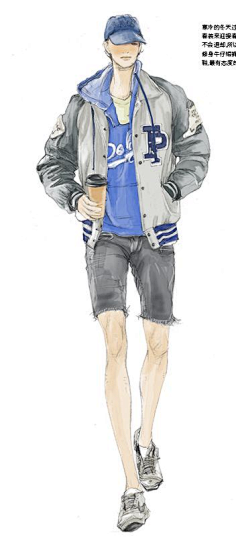 【插画师xuxu-missy的街拍插画】一直走后的70晴天70采集到服装