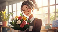 插画教师人物卡通老师节日形象手绘