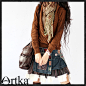 Artka阿卡*秋意长袖大圆领外搭针织衫3色入B08553-tmall.com天猫