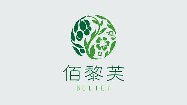 佰黎芙化妆品LOGO设计-花瓣网