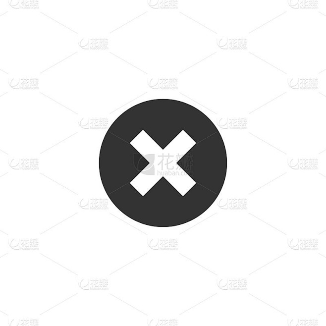 删除符号图标设计向量
