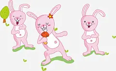 可爱的卡通小兔子高清素材 爱的 免费下载 页面网页 平面电商 创意素材 png素材