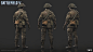 BFV_Allied Assault, Rui Mu : We use scanning mesh for Highpoly and clean the issues then bake the normal and diffuse maps to the gamepoly.
In general, 
The Upperbody made by Marcus Petterson,
The lowerbody made by me.
All of the heads and hair made by Lin