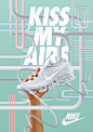 “KISS MY AIRS”主题海报设计作品 -波普先生官网：www.mrpop.cn