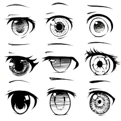 手绘插画中几十种眼睛不同的表现手法 ​​​​