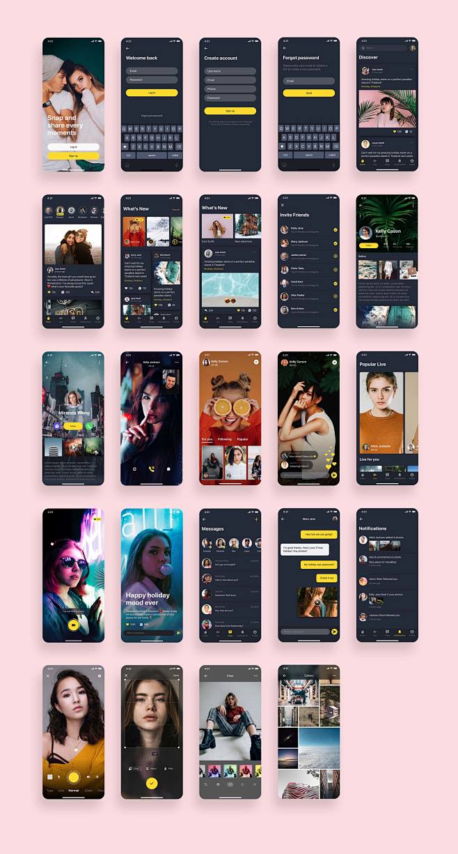 Social App UI Kit Bu...