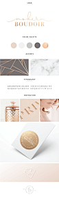 Rose Gold and Gray Brand Design | by Heart & Arrow: 