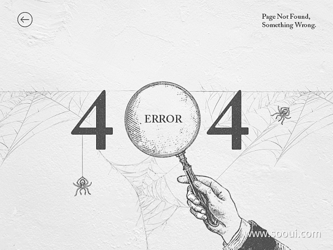 404错误UI设计作品网页设计官网介绍页...