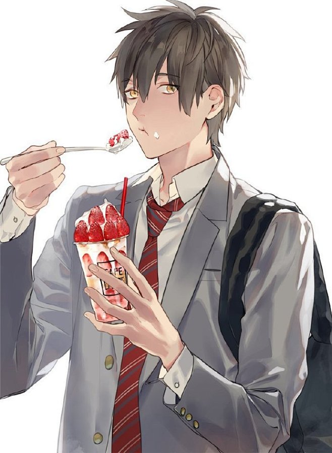 爱吃甜食的男孩子 宝井理人老师推34新画.