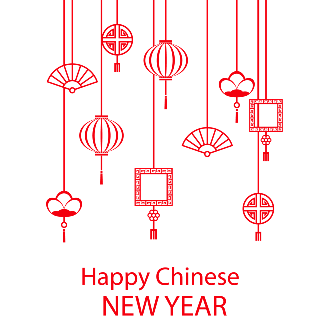 喜庆中国结新年古典灯笼装饰剪纸挂饰