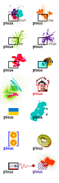 Pixus logo : Pixus is the young Ukrainian brand of digital devices. Pixus devices help people to receive information, to learn new things, to communicate, to find inspiration and just have fun. Brand`s logo consists of fixed and variable elements. Constan