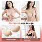 Sticky Bra Adhesive Push Up Invisible Strapless Bras for Women 2 Pairs Reusable with Nipple Covers for Backless Dresses at Amazon Women’s Clothing store