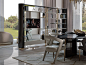 Open bookcase with TV stand IKAT | Bookcase with TV stand by Bizzotto Italia