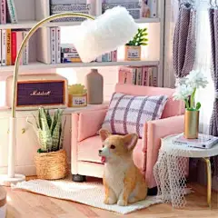 diy小屋子手工拼组装家房子房屋模型大型别墅阁楼玻璃欧式木质女