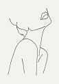 Sexy Woman Print | Nude Woman Nude Sketch Nude Bathroom Minimalist Female Silhouette Nude Line Drawing Bedroom 24x36 20x30 18x27 14x20 11x17