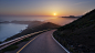 General 1920x1080 road sunset sea mist hills