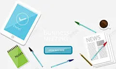 手绘扁平文具 页面网页 平面电商 创意素材